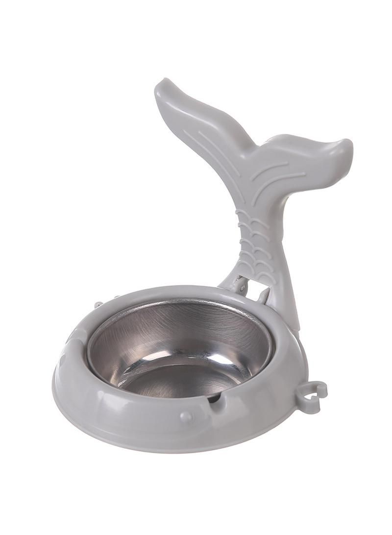 Wall-mounted Stainless Steel Non-perforated Household Toilet Bathroom Ashtray  - Image 1