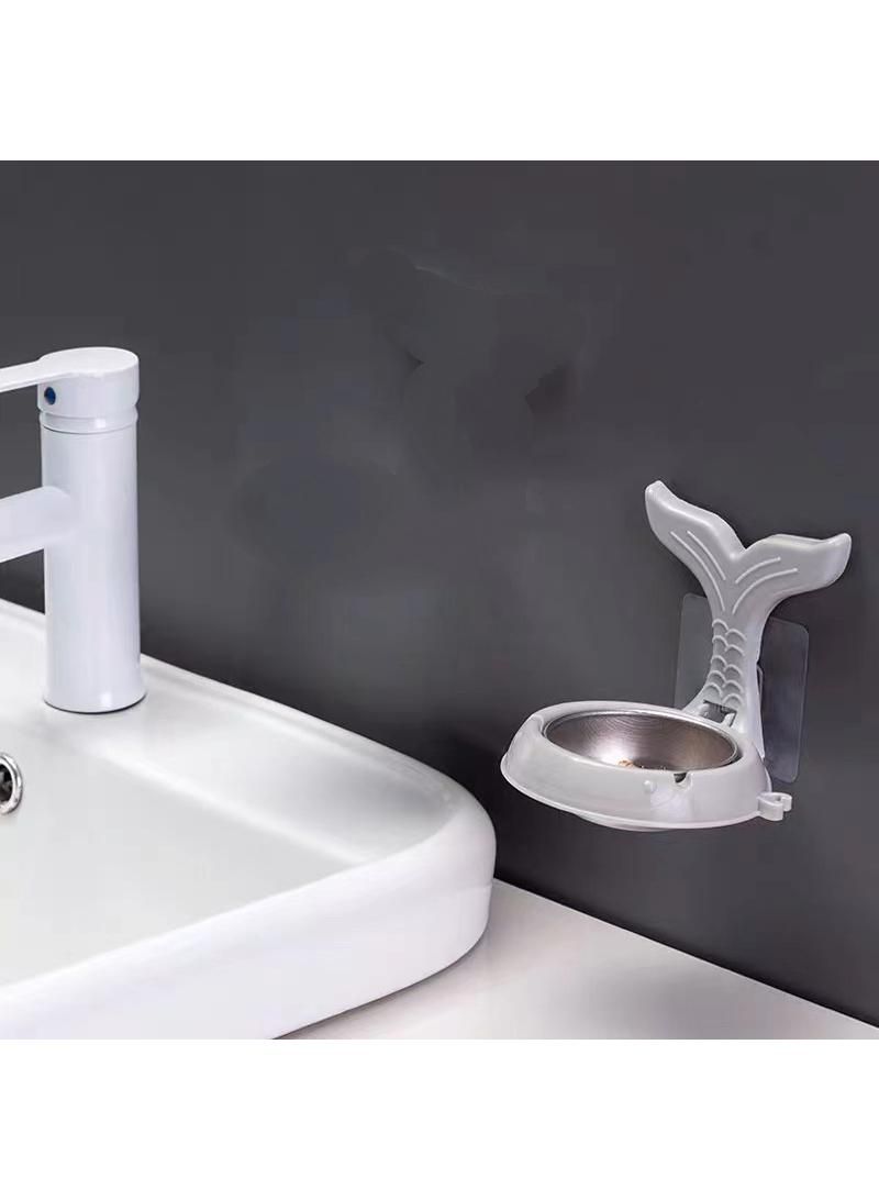 Wall-mounted Stainless Steel Non-perforated Household Toilet Bathroom Ashtray  - Image 3