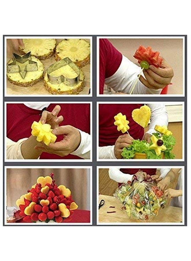 Prostuff.in Cookie Cutters Shapes 12 pcs Heart,Flower,Star,Round Biscuit Cutter Set Omelette Fruit Pancake Shaper,Steel - Image 3