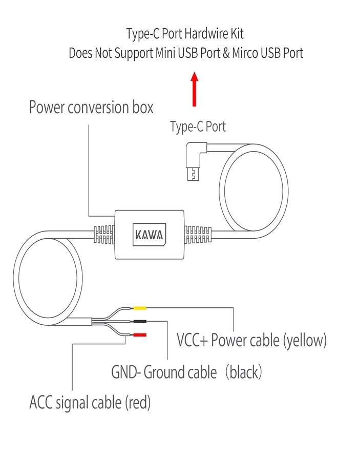 KAWA Dash Cam Hardwire Kit, Copatible with D11, Mini 3, Mini 3Pro - Image 5
