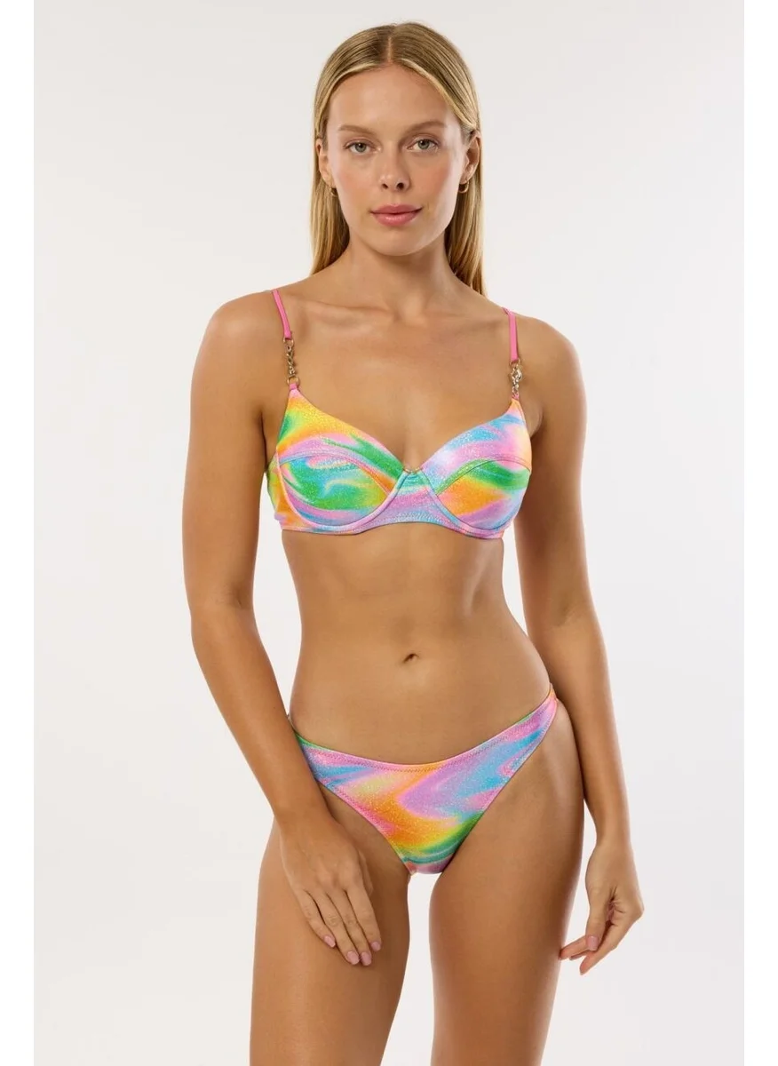 Ayyıldız 4660 Bright Pink Bikini Set