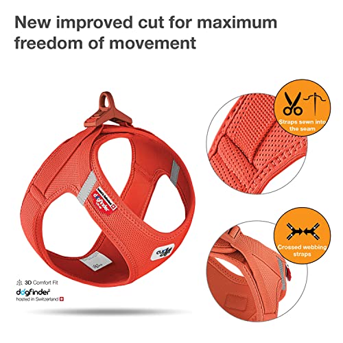Curli Vest Harness curli Clasp AirMesh Sun Orange 3XS - Image 3