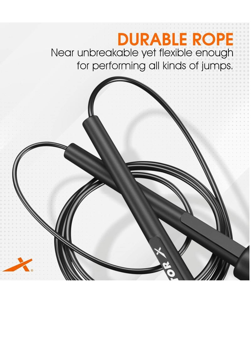 Vector X Skipping Rope | Free Size -Adjustable | Material -Nylon | For Cardio Workout | Warmup | Weight Loss | Training | Jump Rope for Exercise | Exercise Rope | Unisex  - Image 4