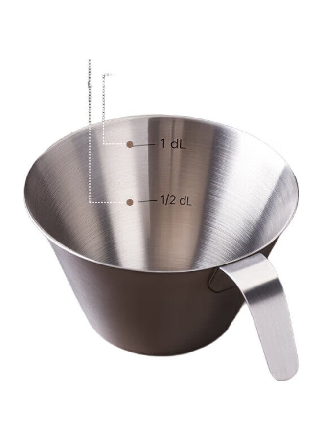 Cliton304 Stainless Steel Coffee Extraction Cup With Scale, Small Milk Jug, Ounce Cup, Italian Espresso Measuring Cup, 100Ml - Image 3