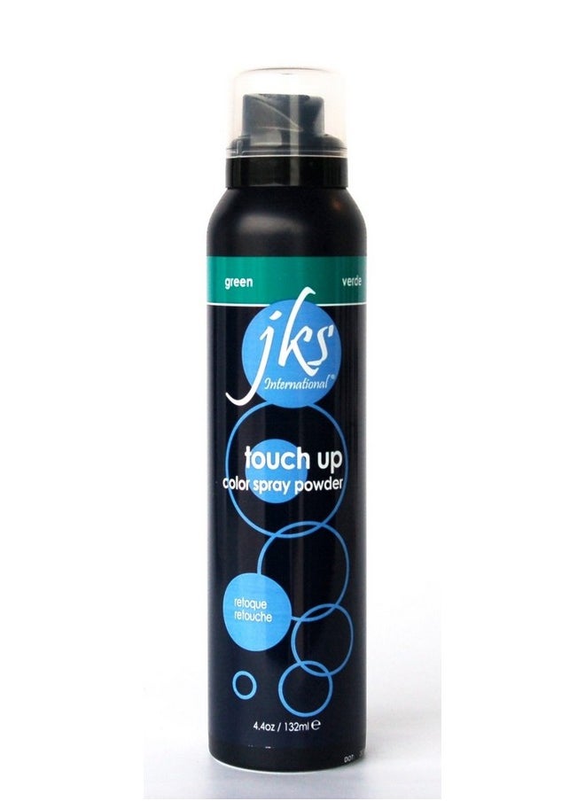 jks International JKS® Touch Up Spray GREEN, temporary hair color spray powder for Highlights, Ombres  - Image 1
