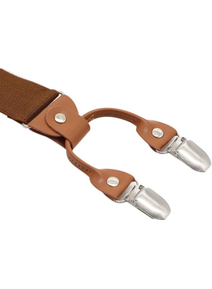 Men’s Y-Back 4 Metal Clip Elastic Wide Suspenders Perfect For Both Casual&Formal - Image 3