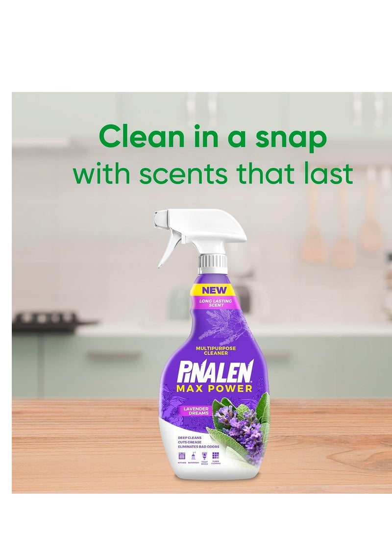 PINALEN PINALEN Max Power Lavender Dreams Multipurpose Cleaner Spray, Kitchen, Floor, Bathroom and Surface Cleaning Product for Home, 22 fl.oz.  - Image 4