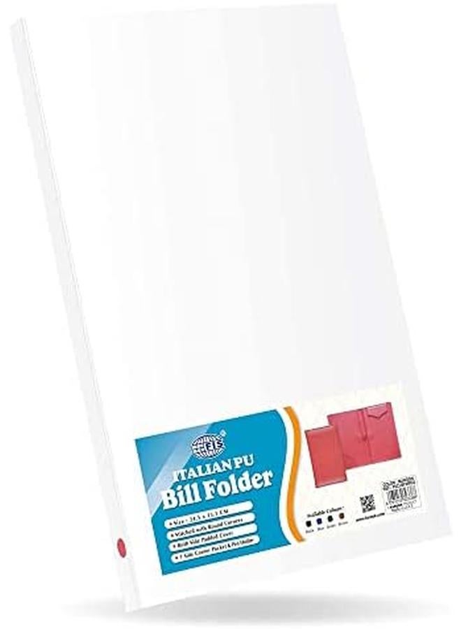 FIS Fsclbfmrd2 Executive Italian Pu Covers Magnetic Flap Bill Folders 155 Mm X 245 Mm Size Maroon - Image 3