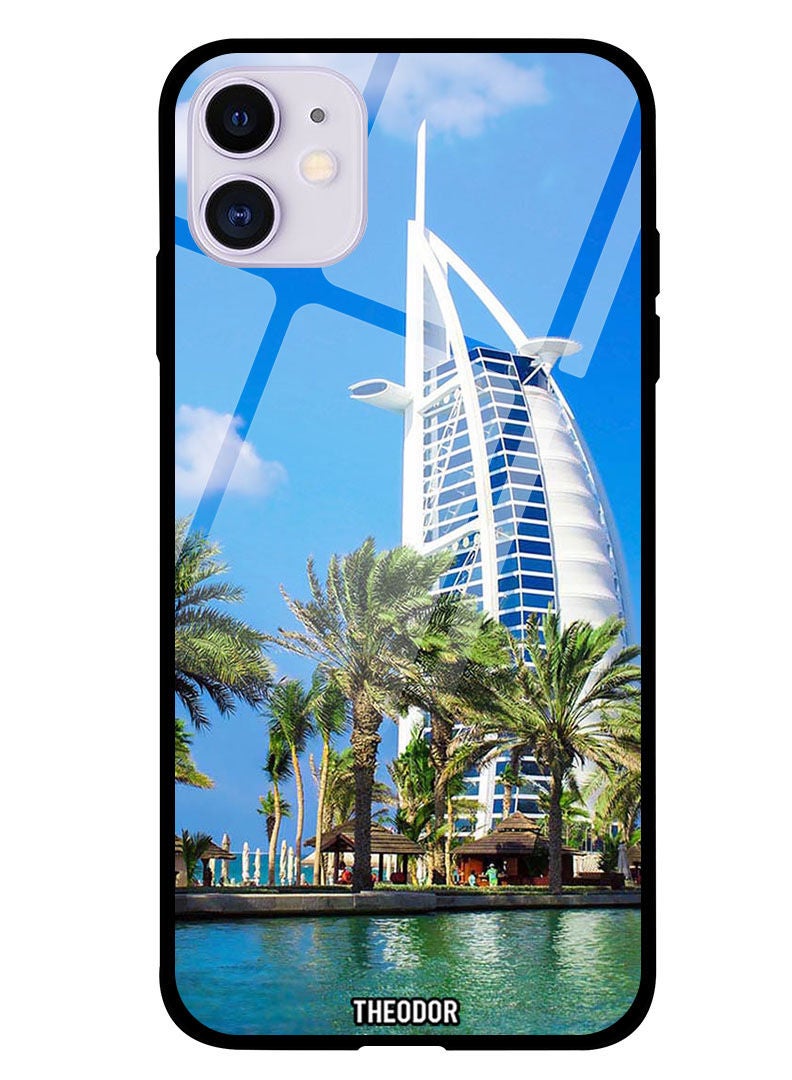 Theodor Protective Tempered Glass Case Cover IPHONE 12 6.1  Dubai Tower - Image 1