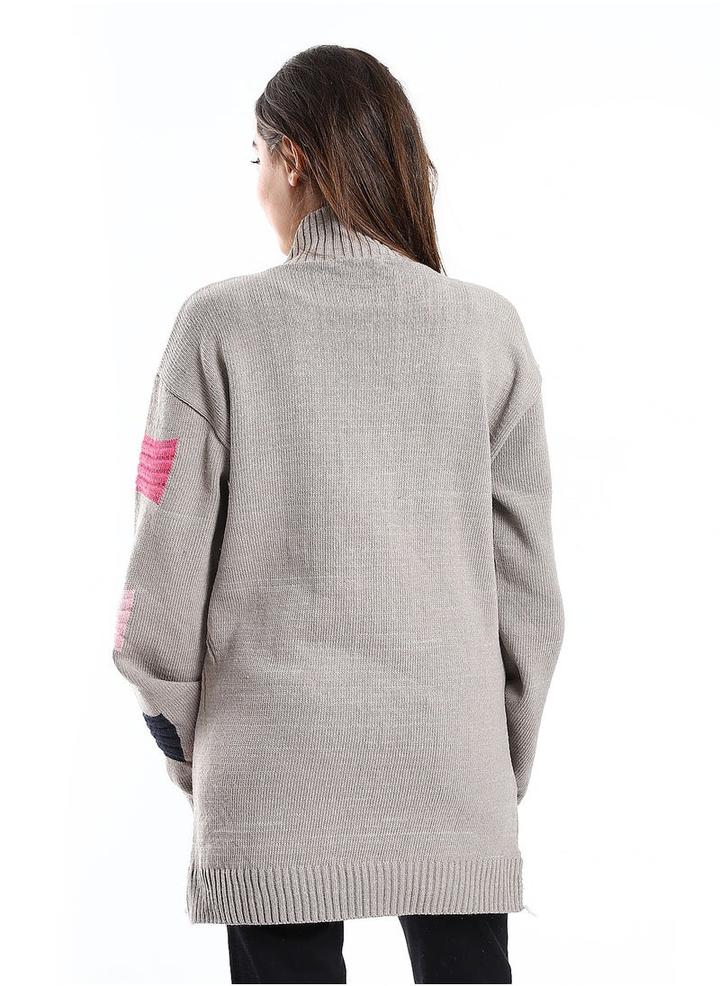 Caesar Wool women Pullover With Multi Design  - Image 4