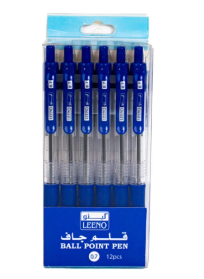 Ball Point Pen 0.7Mm Blue Pack of 12