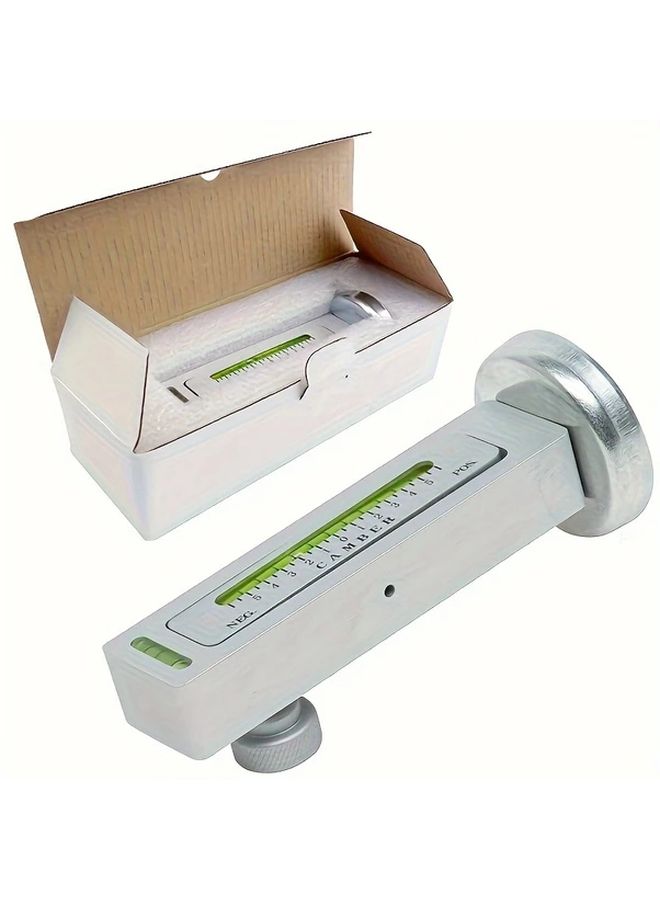 4 Wheel Magnetic Leveling Tool Silvery For Cars Trucks RVs Precise Camber Angle Inspection - Image 3
