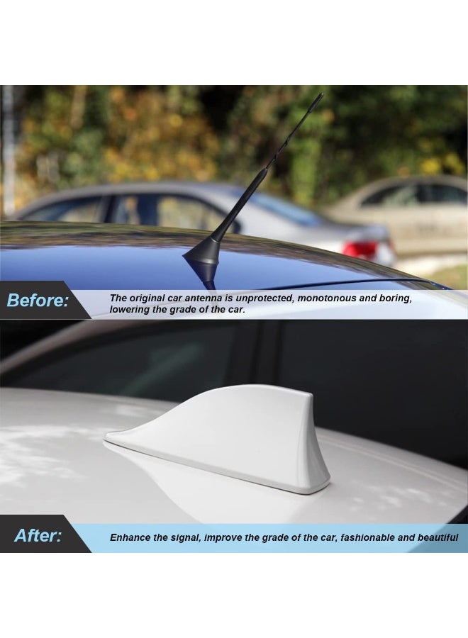 Universal Shark Fin Car Antenna - 15.5cm, ABS Material, Non-Destructive Installation, Enhances Car Aesthetics, Easy Fit for Various Car Models - Image 4