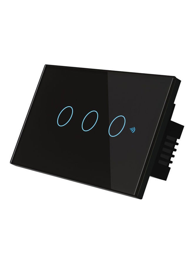 NIBEMINENT Smart Switch With 3 Gang Black