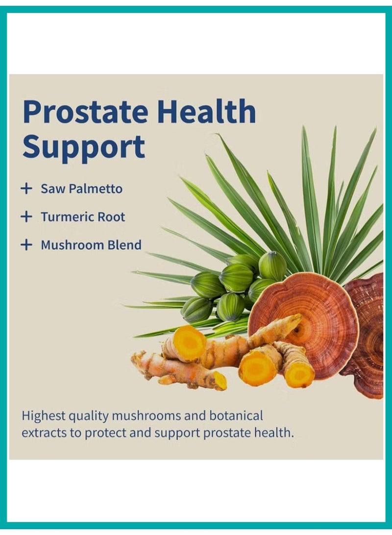 سناب للمكملات الغذائية مكمل دعم صحة البروستاتا للرجال – بمزيج الفطر، البلميط المنشاري، 10 نباتات وفيتامينات أساسية – دعم المسالك البولية والمناعة – 90 كبسولة - Image 4