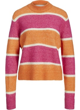 JJXX Women's Color Blocked Crew Neck Wool Sweater 12246493  - Image 5