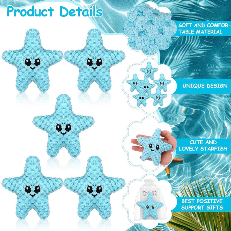 Easywiny 20 Sets Positive Crochet Animals Gifts Positive Handmade Starfish Gifts Funny Crochet Gifts Coworker Thank You Gifts Appreciation Gifts forTeacher Coworker Staff Office Home Party Present Giving - Image 3