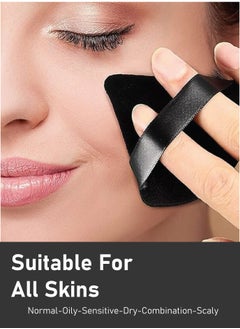 TRENZ 4pcs Compressed Triangular Makeup Sponge, Dual-Use for Flawless Blending and Natural Finish, powder puff, beauty blender, makeup sponge, face sponge, makeup blending sponge, powder buff, small beauty blender, makeup essentials, beauty puff, puff, cotton makeup pad, face makeup sponge, buff, beauty sponge set, makeup accessories.  - Image 2