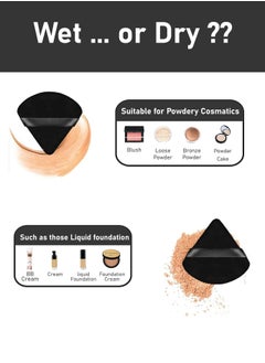 TRENZ 4pcs Compressed Triangular Makeup Sponge, Dual-Use for Flawless Blending and Natural Finish, powder puff, beauty blender, makeup sponge, face sponge, makeup blending sponge, powder buff, small beauty blender, makeup essentials, beauty puff, puff, cotton makeup pad, face makeup sponge, buff, beauty sponge set, makeup accessories.  - Image 3