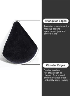 TRENZ 4pcs Compressed Triangular Makeup Sponge, Dual-Use for Flawless Blending and Natural Finish, powder puff, beauty blender, makeup sponge, face sponge, makeup blending sponge, powder buff, small beauty blender, makeup essentials, beauty puff, puff, cotton makeup pad, face makeup sponge, buff, beauty sponge set, makeup accessories.  - Image 4
