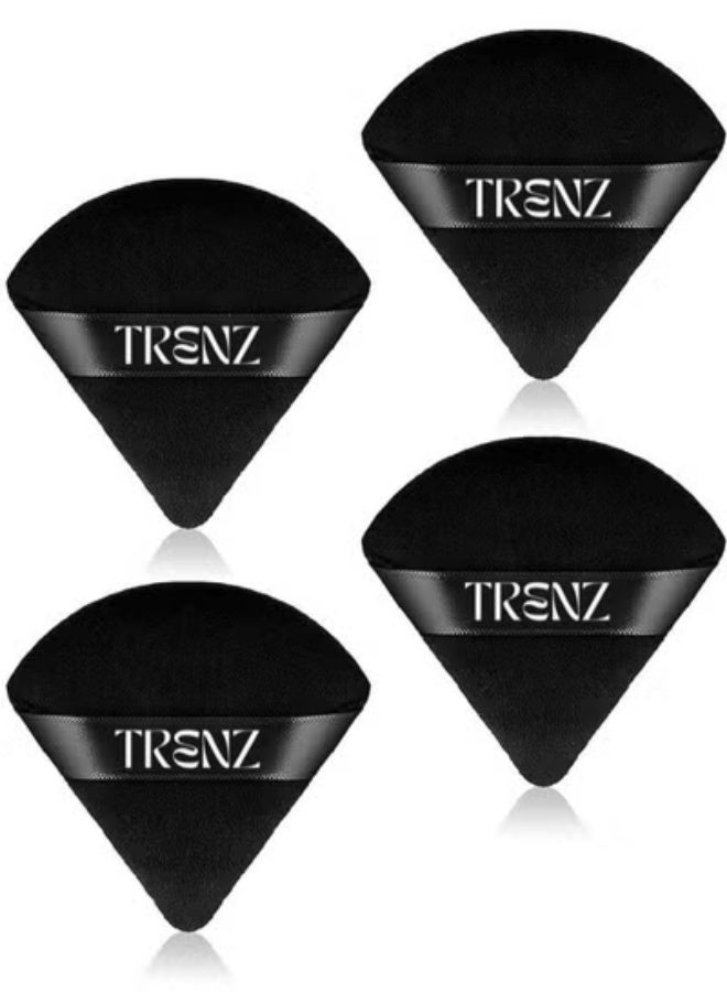 ترنز اربع اسفنجات مكياج مثلثة مخملية الملمس من ترنز - Image 1