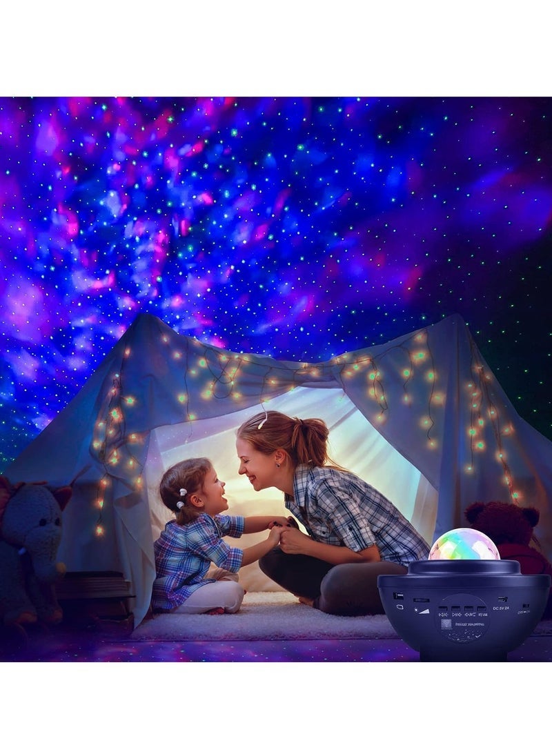 Baytion LED Star Light Projector – Baytion Starry Night Galaxy Light with Rotating Ocean Wave Effects, Built-In Bluetooth Speaker, Remote Control & Timer – Soothing Music & Color Changing Projector Lamp for Kids Room, Bedroom, Living Room & Party Decoration - Image 3
