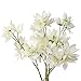 MINYULUA MINYULUA 4PCS Artificial Snow Lotus Flowers Silk Flowers Real-Touch Lotus Flowers Bouquets Fuax Floral Table  - Image 2