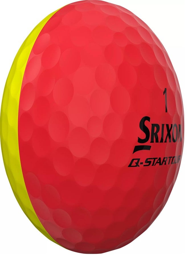 Srixon Golf Q-Star Tour Divide Yellow/Red - Image 2
