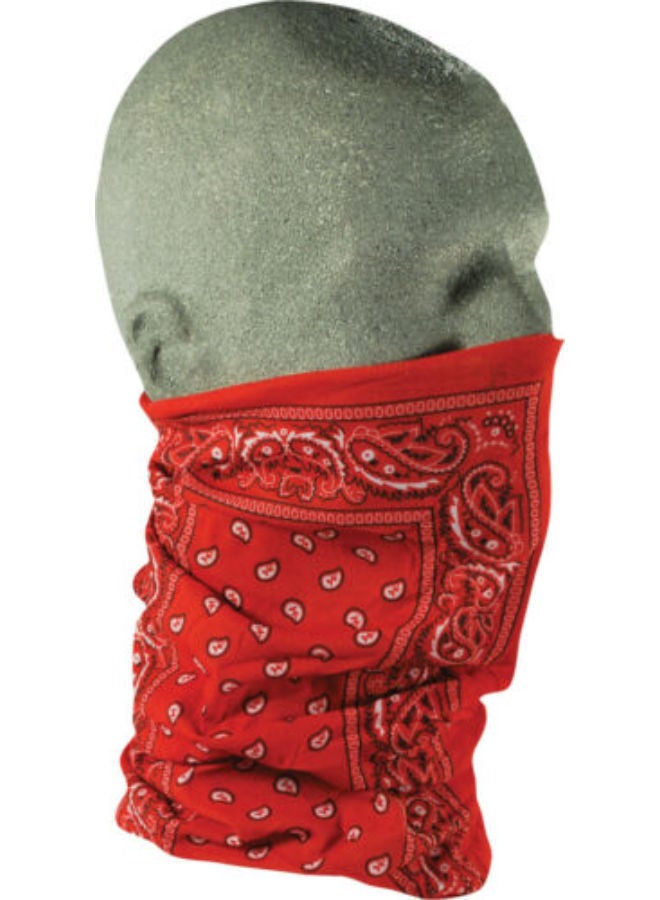 Zan Headgear Zan® Motley Tube® Polyester Red Paisley