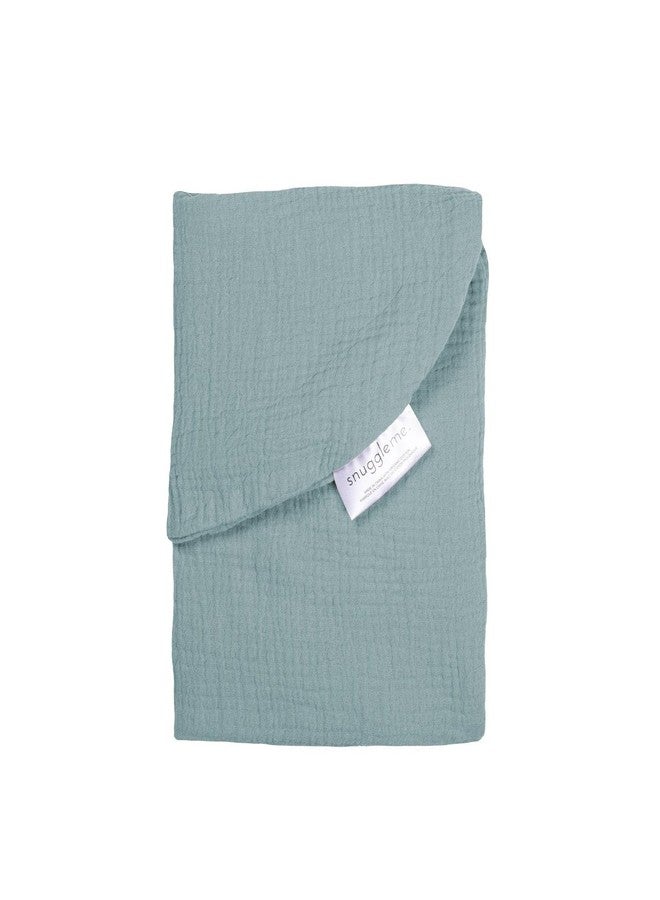 snuggle me Baby Lounger Muslin Curve Cover - Organic Cotton Fabric - Slate - Image 1