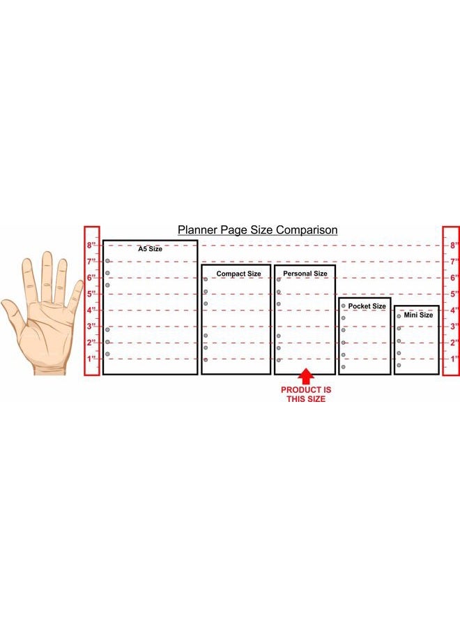 Handy Forms Personal Size to Do List Planner Insert, Sized and Punched for Filofax Personal Notebook (3.7" x 6.75") - Image 2