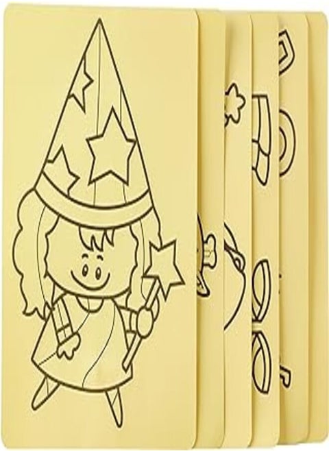 Generic Sand Coloring Set of 6 Different Styles