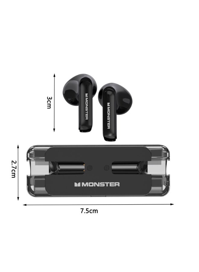 MONSTER AIRMARS XKT08 True Wireless Gaming Earphones Black - Image 2