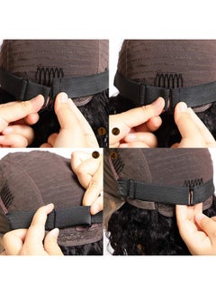 تسوق PIESOYRI و6Pcs Adjustable Elastic Bands For Wigs Adjustable Wig Straps  For Making Wig Glueless Adjustable Wig Bands For Keeping Wigs In Place  (Size: 1 * 14Inches) أونلاين في مصر