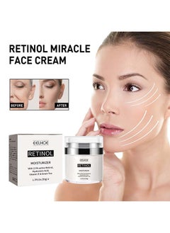 EELHOE Retinol Face Cream For Skin Care,Firming,Plumping,Anti Aging,Hydrating,Regenrating and Minimizing Skin Pores,Reduce Oil but Moisturizes  - Image 3