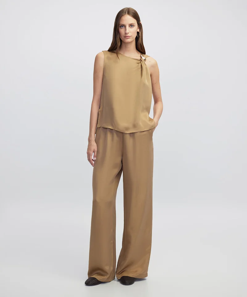 Ipekyol  Mixed Blouse with Buckle for Women | Best Price UAE