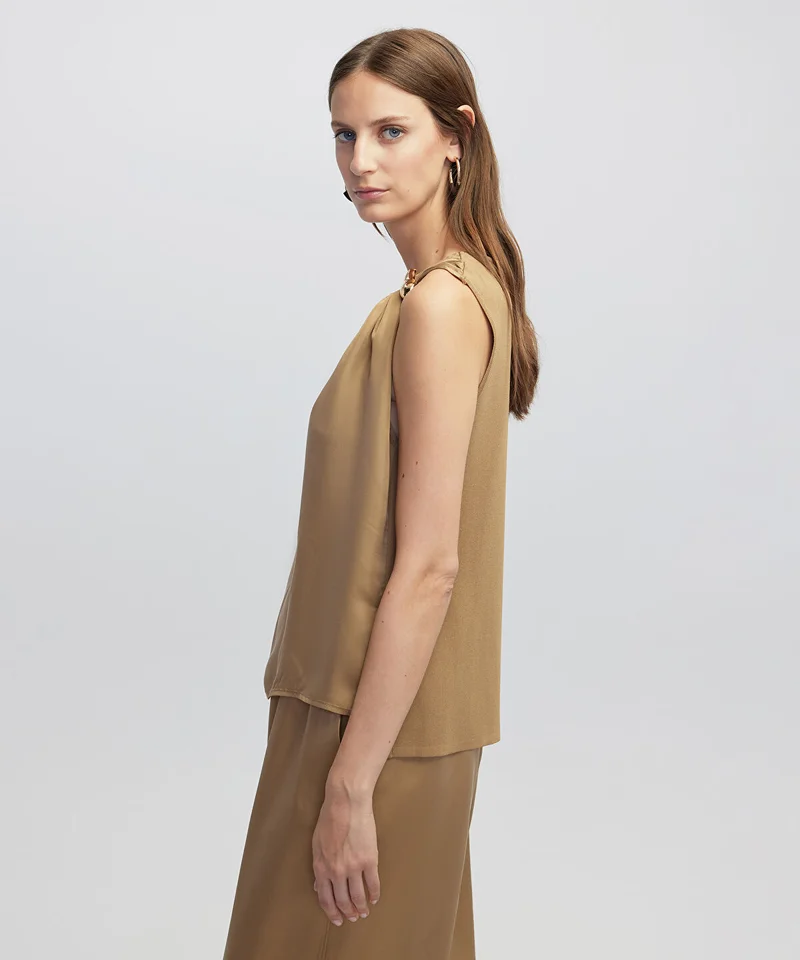 Ipekyol  Mixed Blouse with Buckle for Women | Best Price UAE