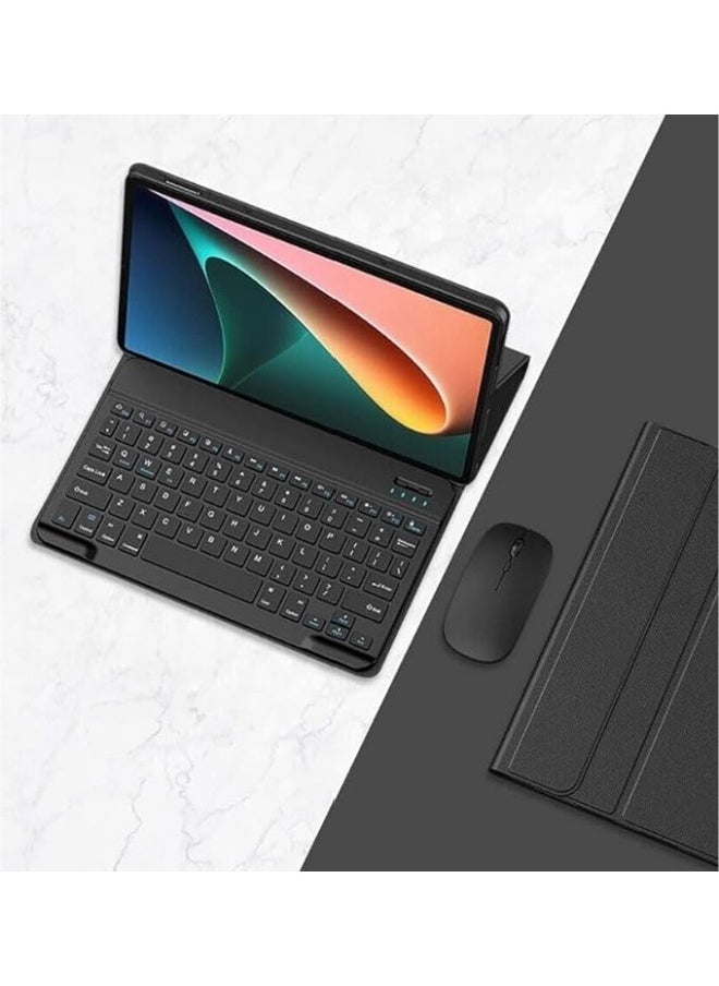 General - Keyboard Case Compatible with Honor Pad 9 12.1 Inch 2023, Detachable Wireless Keyboard Slim Leather Smart Cover with Mouse For Honor Pad 9 12.1'' - Image 1