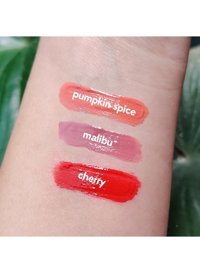 RUBY's ORGANICS Mini Lip Oil Gloss for Women and Girls,All Skin Tones-Moisturizing, Long Lasting,Non Sticky & Non Drying,Glossy Texture, Natural Lip Makeup-Malibu, Pumpkin Spice and Cherry (Pack of 3) - Image 4