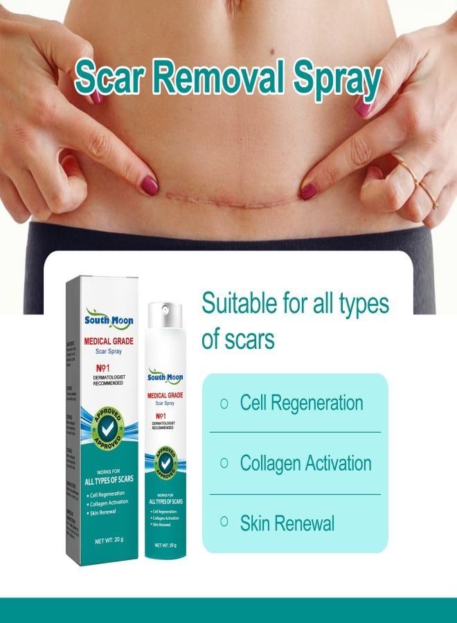 SOUTH MOON Medical Grade Scar Spray for Reduce Scars and Smooth Skin  - Image 2