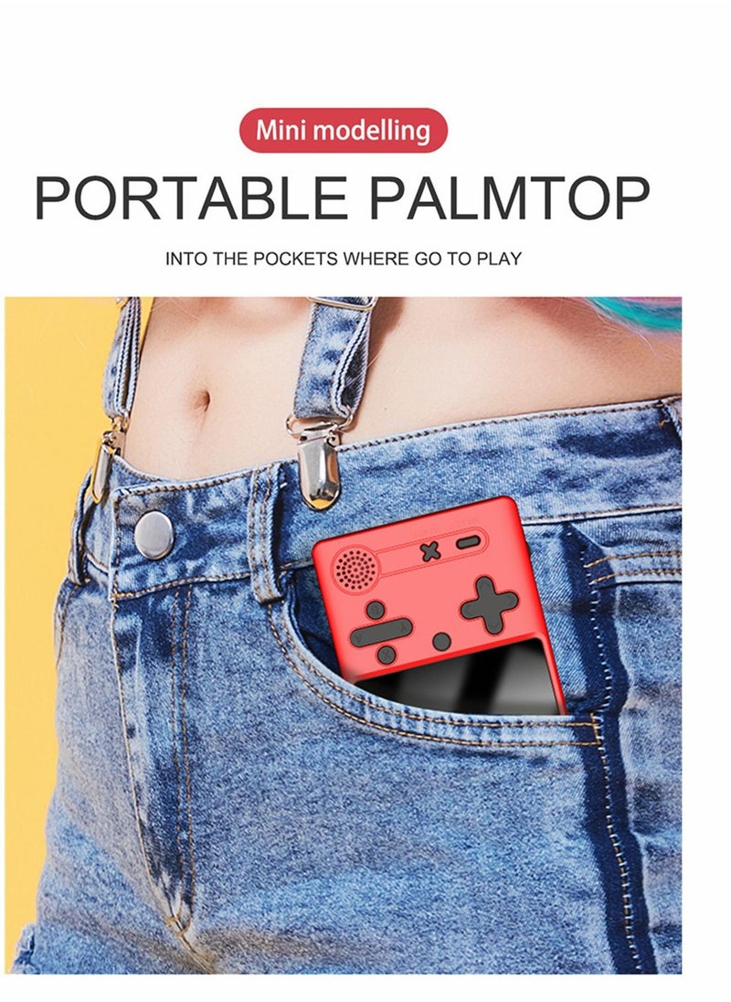 SYOSI - Retro Handheld Game Console with 500 Classical FC Games 3.0 Inches Screen Portable Video Game Consoles Handheld Video Games Support for Connecting TV and Two Players, Red - Image 1