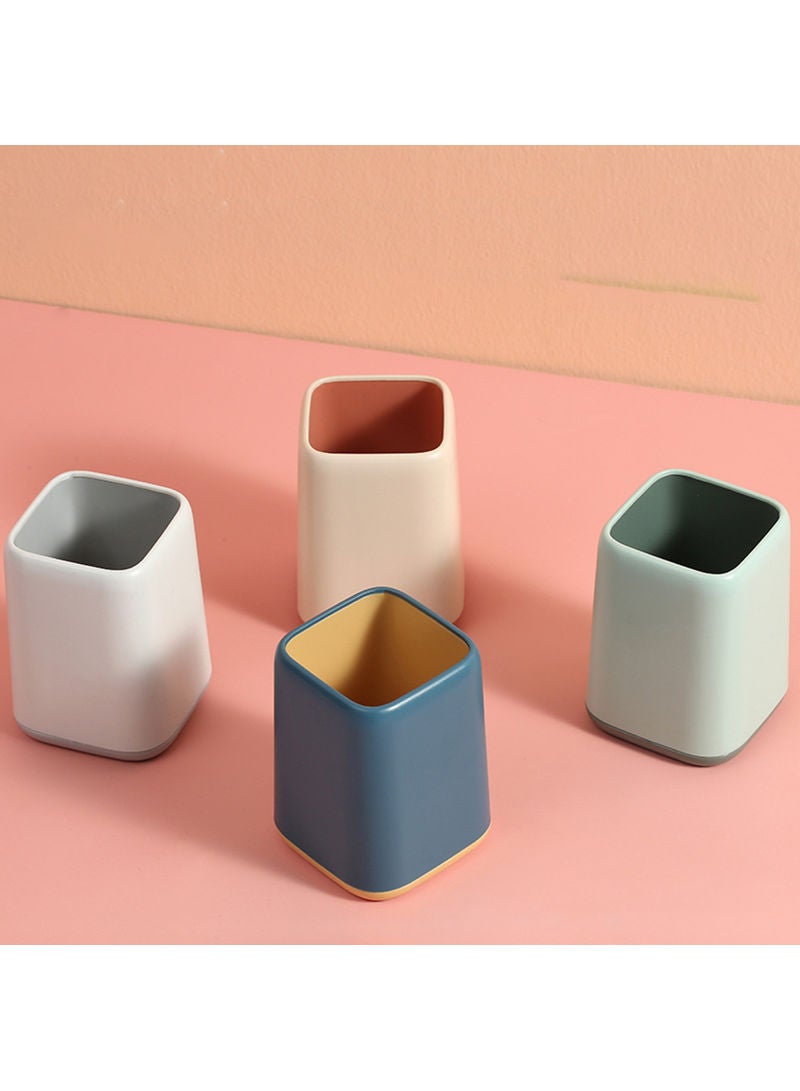 NIBEMINENT Pen/Pencil Holder Storage Desktop Organizer Light green 11*8.3*8.3cm - Image 4