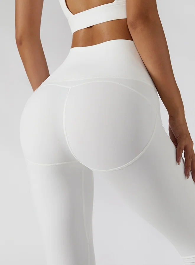 كون.يوغا Womens High Waist Contour Workout sport Leggings Yoga Pants Tummy Control Running Pants.