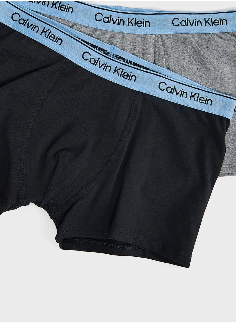 CALVIN KLEIN Kids 2 Pack Assorted Trunks