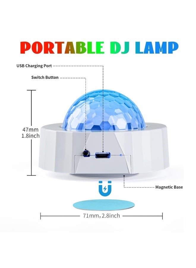 Portable Disco Ball LED Interior Atmosphere Lights for Car Camping Party - Image 3