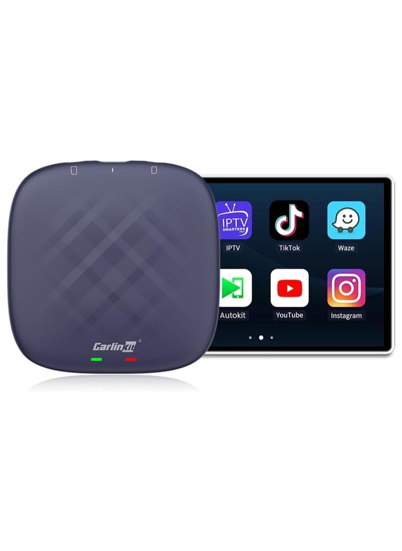 Carlinkit - Carlinkit Android 13 CarPlay Ai Box, 6GB+64GB, Ultra Series with Powerful Qualcomm Octa-core, Comes with Android Auto CarPlay & Google Play, Only for Factory Wired CarPlay Cars. - Image 1