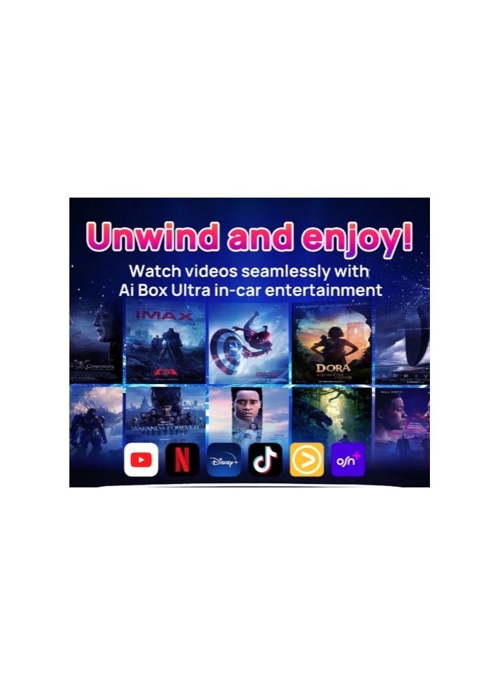 Carlinkit - Carlinkit Android 13 CarPlay Ai Box, 6GB+64GB, Ultra Series with Powerful Qualcomm Octa-core, Comes with Android Auto CarPlay & Google Play, Only for Factory Wired CarPlay Cars. - Image 1
