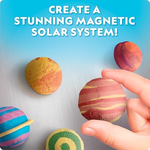 Blue Marble National Geographic Magnetic Solar System Painting Kit – 3D Magnet Making Kit, Paint 8 Planets & The Sun, Craft Kit with Paints, Brushes, Magnets & More, Kids Art Kit, DIY Magnets - Image 2