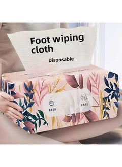 Disposable Foot Wipe Cloth Wet And Dry For Lazy Household Foot Washing Towel Absorbent Foot Bath Household Kitchen Rag-Specifications:Foot Cleaning Cloth 1 Pack [50 Pieces]