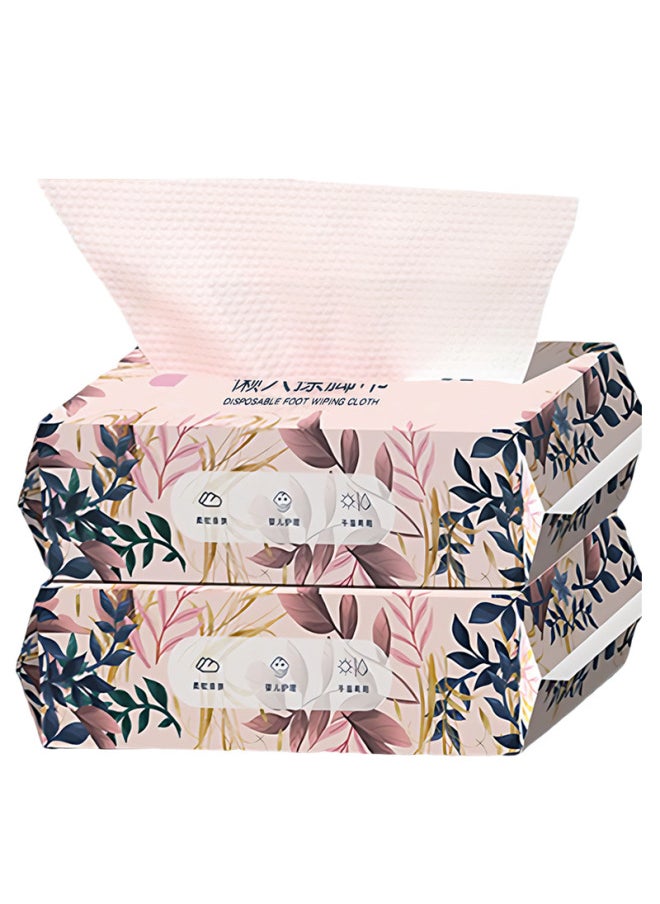 Generic - Disposable Foot Wipe Cloth Wet And Dry For Lazy Household Foot Washing Towel Absorbent Foot Bath Household Kitchen Rag-Specifications:Foot Cleaning Cloth 1 Pack [50 Pieces] - Image 1